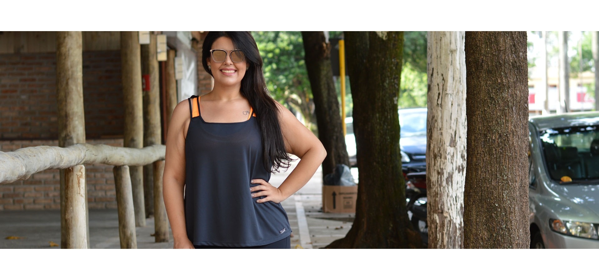 Batinha fitness básica plus size-Preto