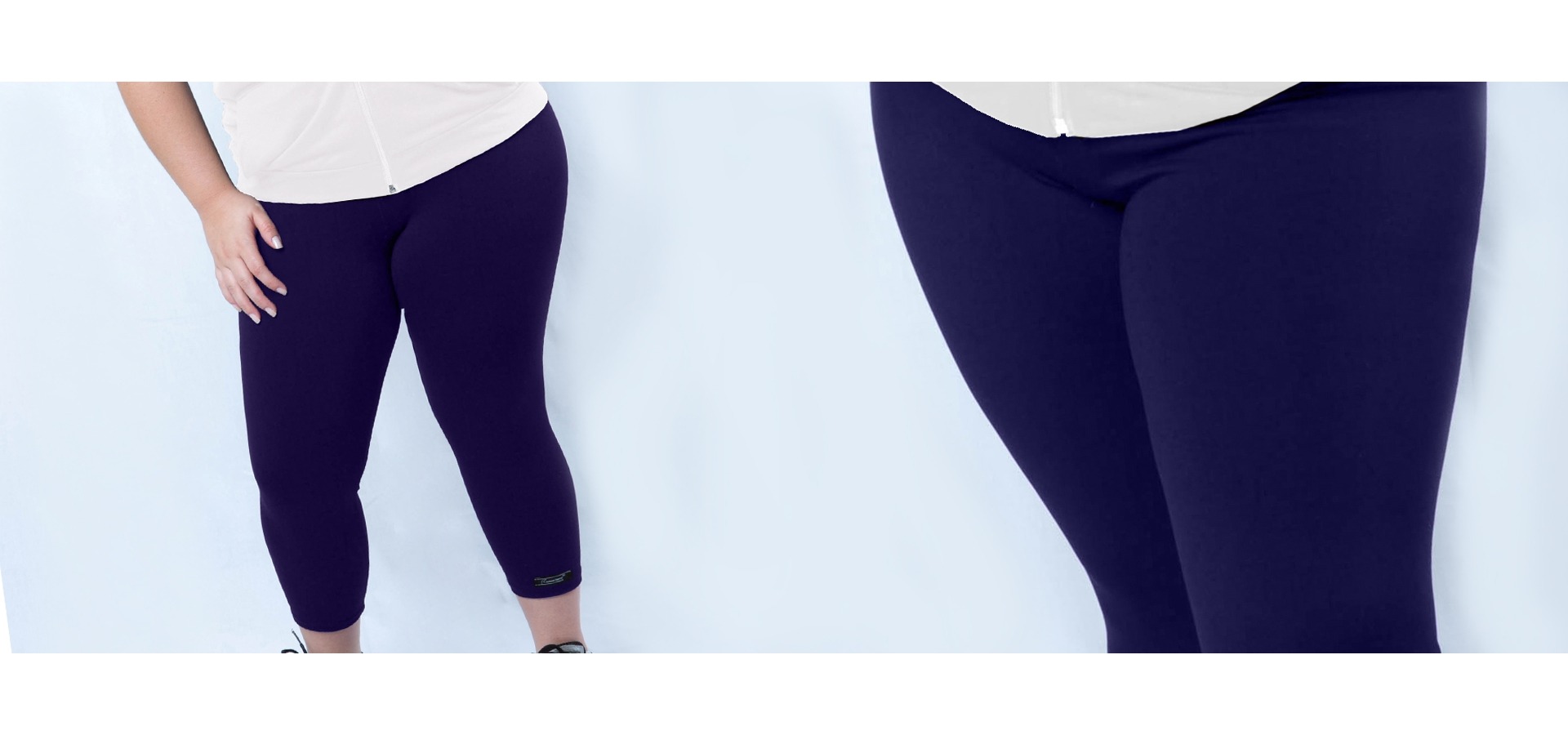 Legging fitness básica plus size-Marinho