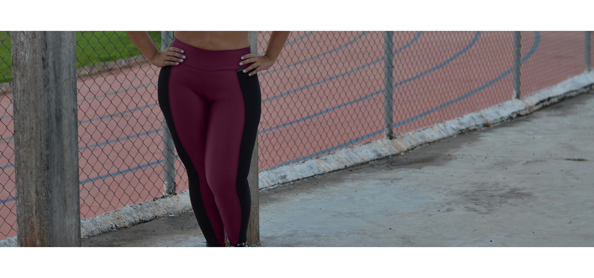 Legging longa brilho com recortes plus size-Marsala