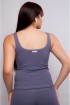 Blusa fitness com recortes-Cinza