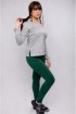 Legging longa academia com zíper-Verde