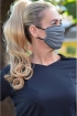 Máscara Adulto em Poliamida Lavável  dupla proteção-cinza/preto