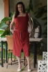 Saia midi com bolso - Vermelho