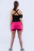 Saia short fitness com pregas-Pink