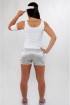 Short corrida feminino-Prata