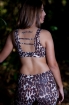 Top estampa animal print com tirinhas-Marrom