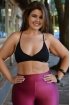 Top plus size bojo e tirinhas-Preto