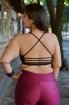 Top plus size bojo e tirinhas-Preto